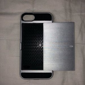 Silver and Black Case for iPhone 7